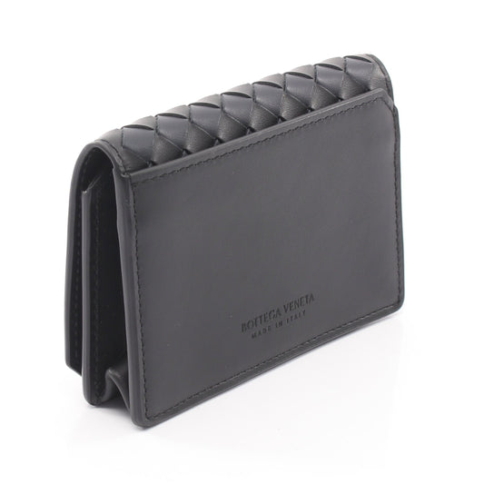 イントレチャート カードケース 名刺入れ レザー ブラック ネイビー ボッテガヴェネタ 財布・小物 BOTTEGA VENETA