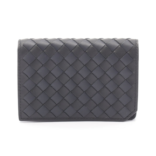 イントレチャート カードケース 名刺入れ レザー ブラック ネイビー ボッテガヴェネタ 財布・小物 BOTTEGA VENETA