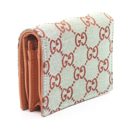 GGマーモント GGキャンバス 二つ折り財布 キャンバス レザー ブルーグリーン ボルドー ブラウン グッチ 財布・小物 GUCCI