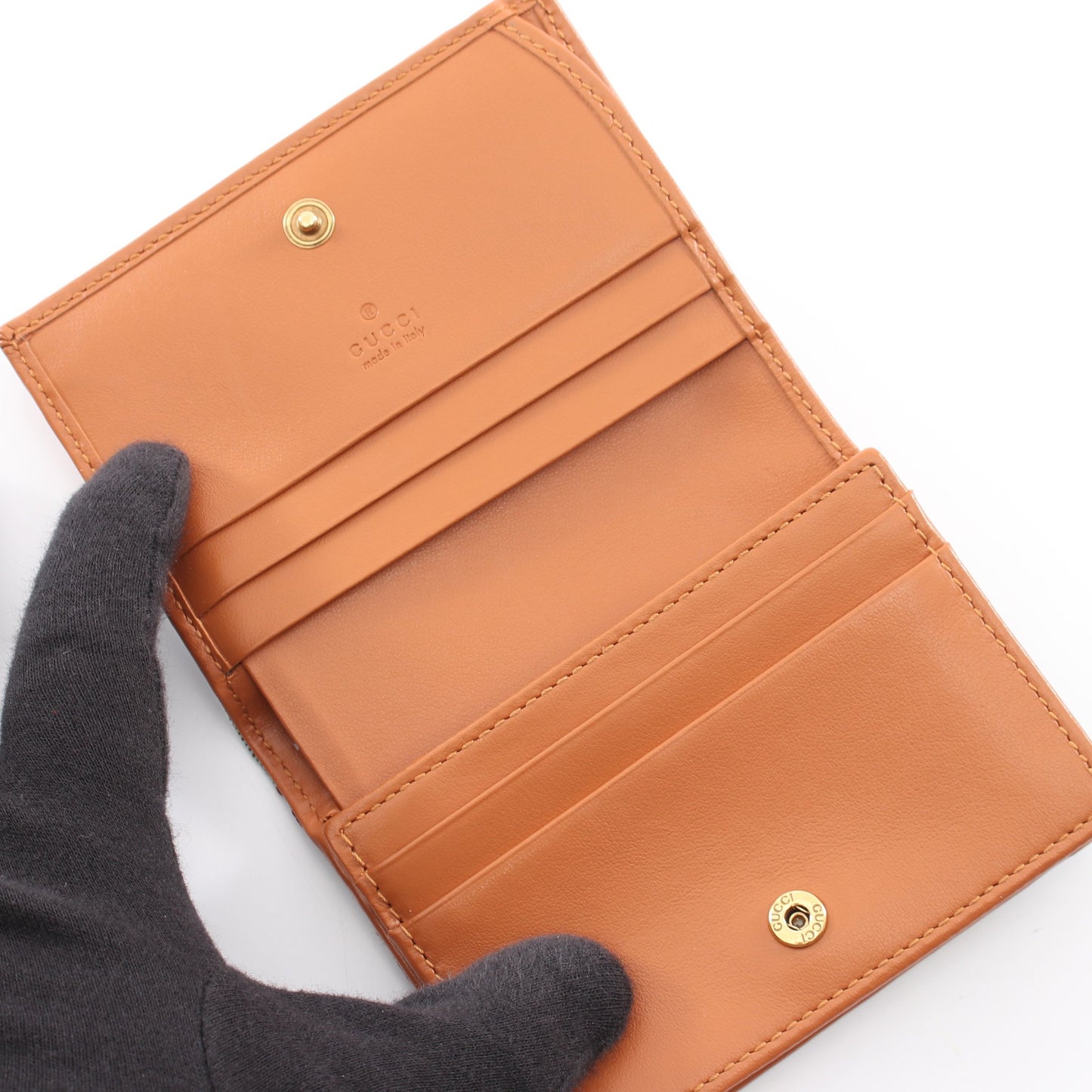 GGマーモント GGキャンバス 二つ折り財布 キャンバス レザー ブルーグリーン ボルドー ブラウン グッチ 財布・小物 GUCCI