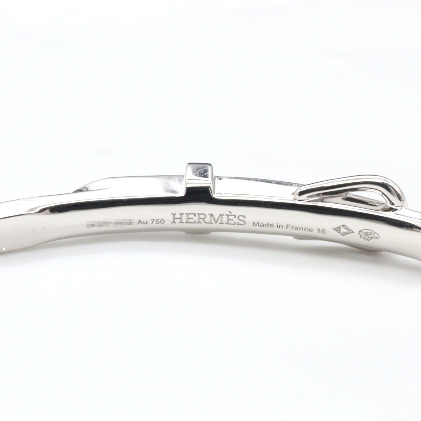 エトリヴィエール・グルメット ブレスレット K18WG ダイヤモンド ホワイトゴールド クリア エルメス アクセサリー HERMES