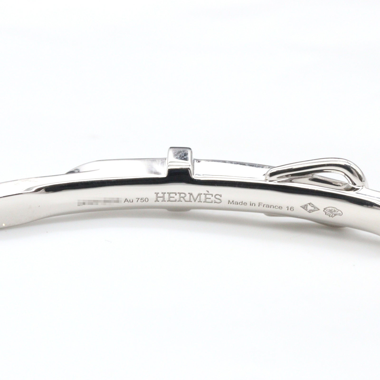 エトリヴィエール・グルメット ブレスレット K18WG ダイヤモンド ホワイトゴールド クリア エルメス アクセサリー HERMES