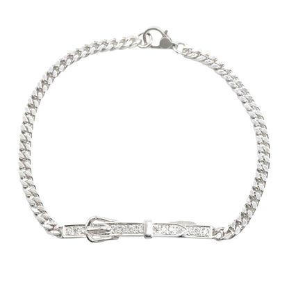 エトリヴィエール・グルメット ブレスレット K18WG ダイヤモンド ホワイトゴールド クリア エルメス アクセサリー HERMES