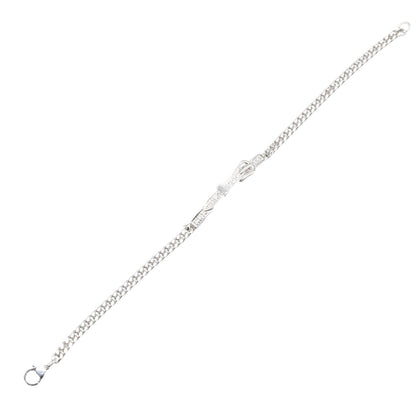 エトリヴィエール・グルメット ブレスレット K18WG ダイヤモンド ホワイトゴールド クリア エルメス アクセサリー HERMES