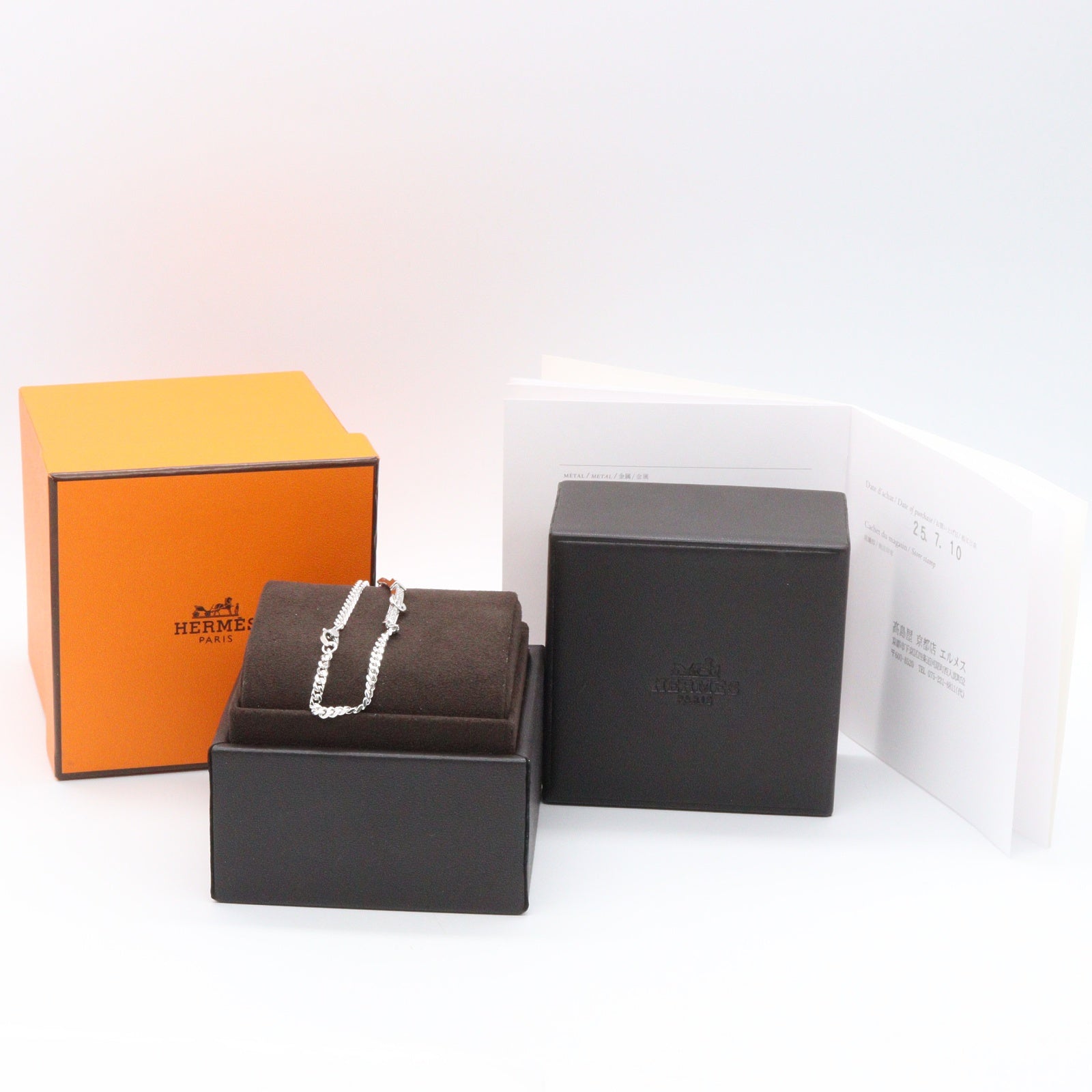 エトリヴィエール・グルメット ブレスレット K18WG ダイヤモンド ホワイトゴールド クリア エルメス アクセサリー HERMES