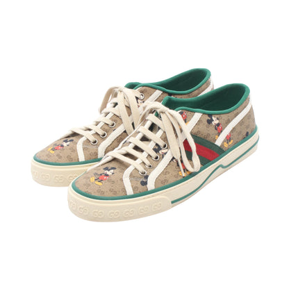 GUCCI × Disney テニス1977 ミッキーマウス ローカットスニーカー キャンバス ベージュ グリーン マルチカラー グッチ
