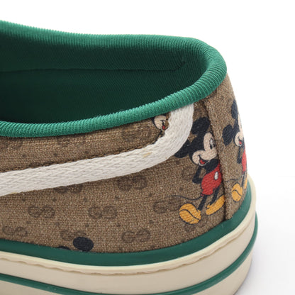 GUCCI × Disney テニス1977 ミッキーマウス ローカットスニーカー キャンバス ベージュ グリーン マルチカラー グッチ