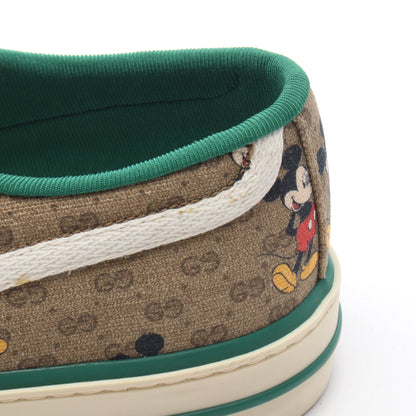 GUCCI × Disney テニス1977 ミッキーマウス ローカットスニーカー キャンバス ベージュ グリーン マルチカラー グッチ