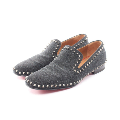スパイクスタッズ スリッポン ファブリック ブラック クリスチャンルブタン シューズ Christian Louboutin