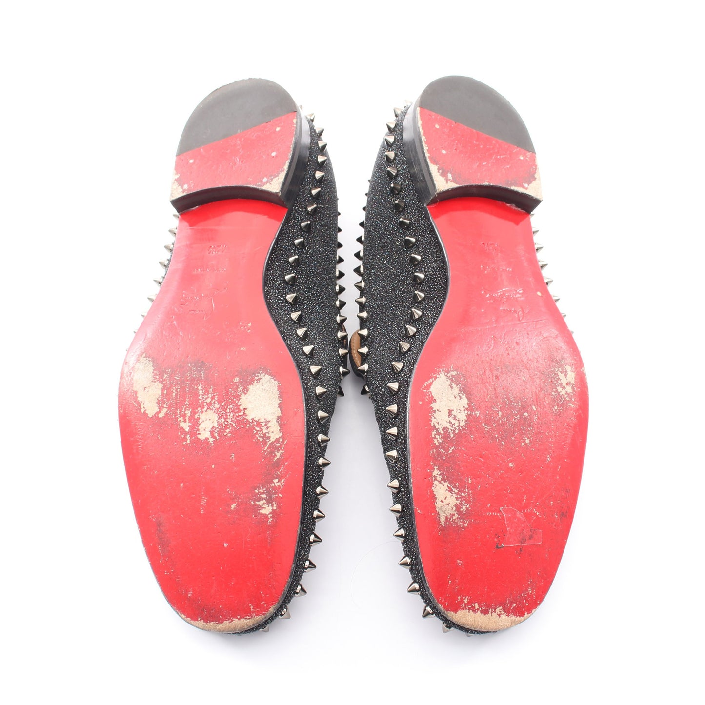 スパイクスタッズ スリッポン ファブリック ブラック クリスチャンルブタン シューズ Christian Louboutin