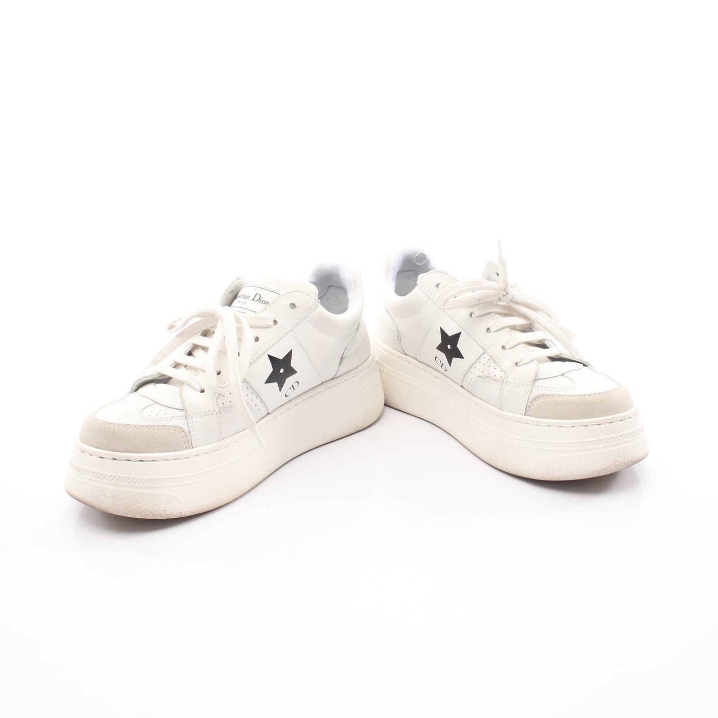 Dior Star プラットフォーム スニーカー レザー ホワイト クリスチャンディオール