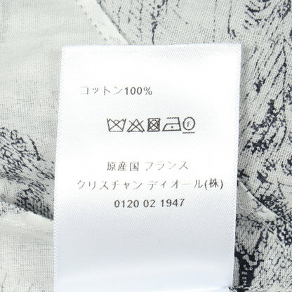 Toile de Jouy 半袖 シャツワンピース コットン ホワイト ダークネイビー クリスチャンディオール