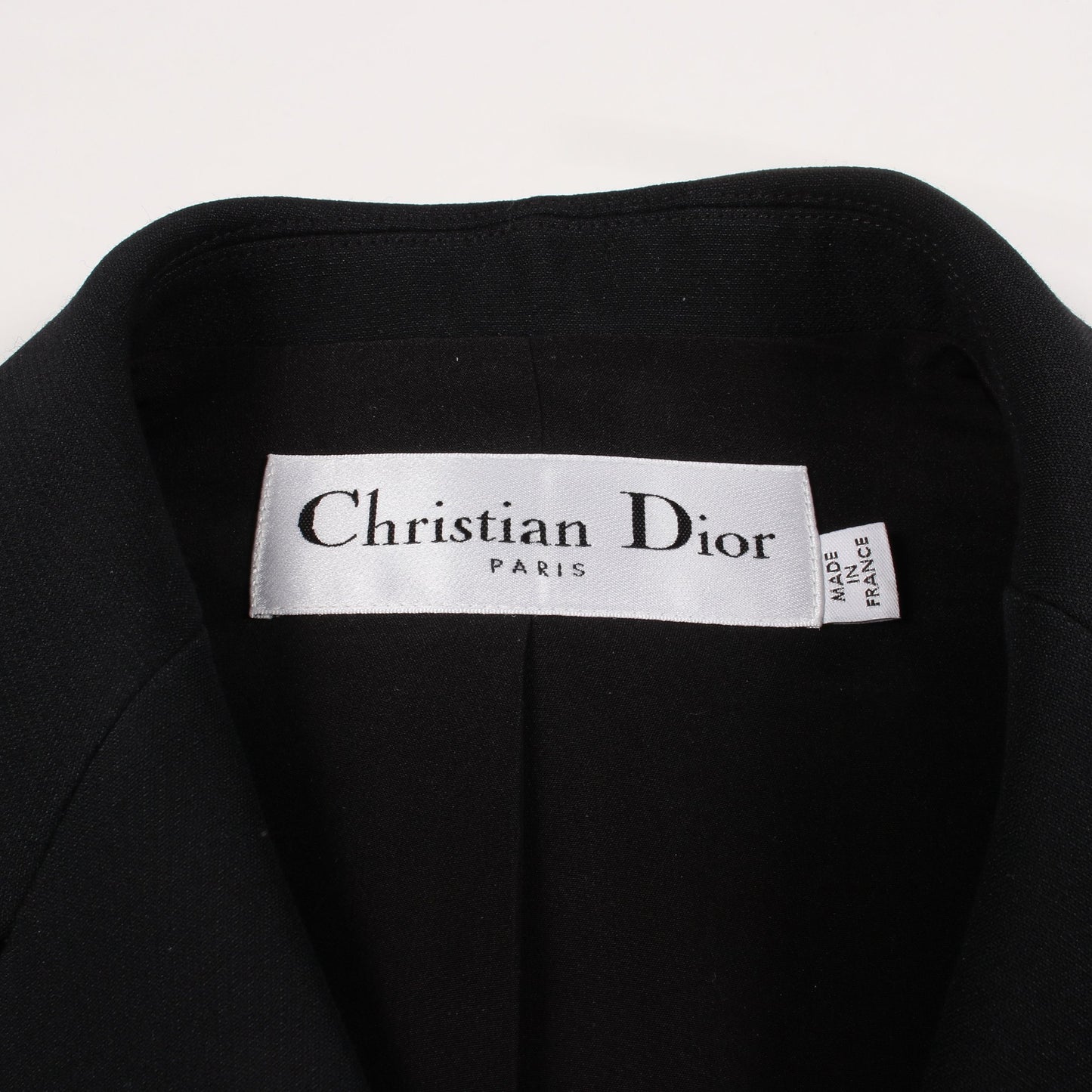 ベスト ノースリーブ ジャケット ウール シルク ブラック クリスチャンディオール アウター Christian Dior