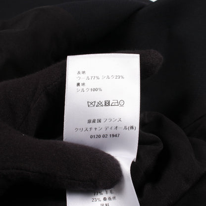ベスト ノースリーブ ジャケット ウール シルク ブラック クリスチャンディオール アウター Christian Dior