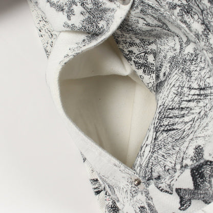 Toile de Jouy ショート デニムパンツ コットン ホワイト ブラック クリスチャンディオール