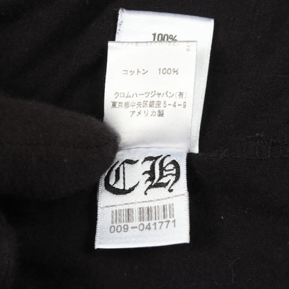 CHプラス バックプリント Vネック 半袖Tシャツ コットン ブラック クロムハーツ トップス Chrome Hearts