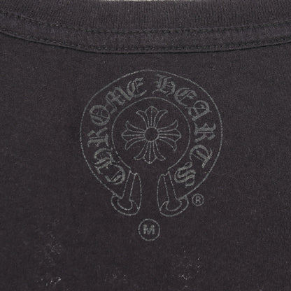 CHプラス バックプリント Vネック 半袖Tシャツ コットン ブラック クロムハーツ トップス Chrome Hearts
