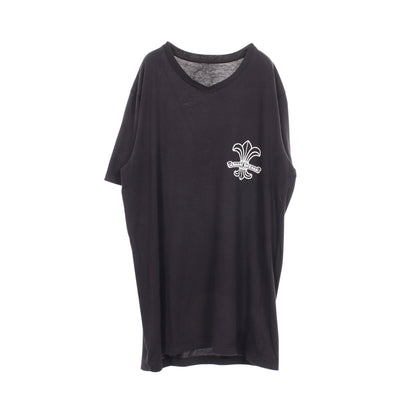 BSフレア Vネック 半袖Tシャツ コットン ブラック クロムハーツ