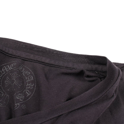 BSフレア Vネック 半袖Tシャツ コットン ブラック クロムハーツ