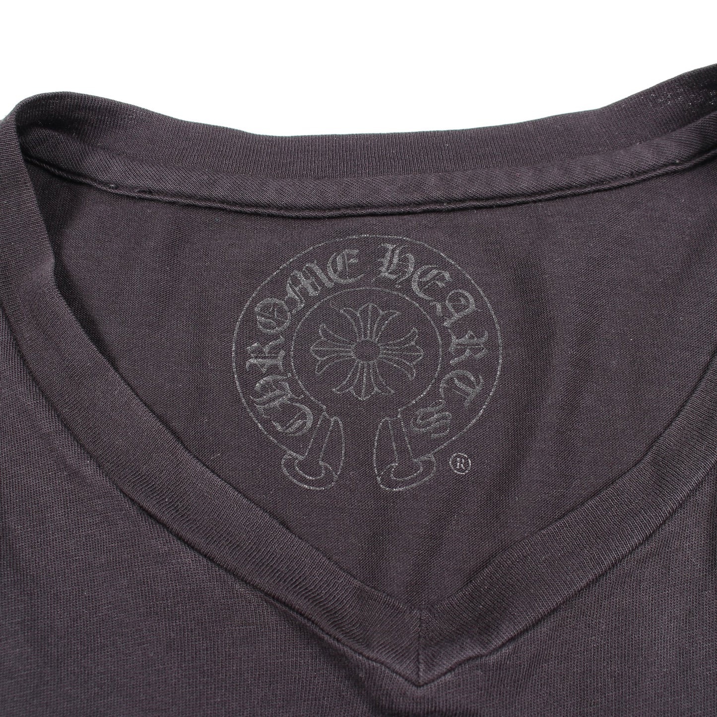 BSフレア Vネック 半袖Tシャツ コットン ブラック クロムハーツ