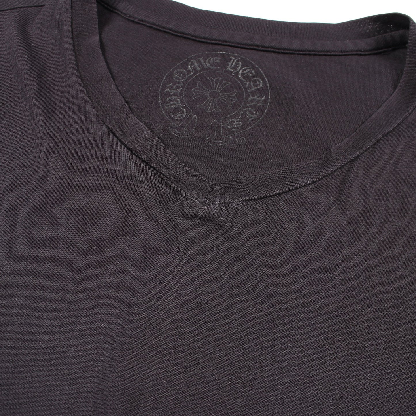 BSフレア Vネック 半袖Tシャツ コットン ブラック クロムハーツ