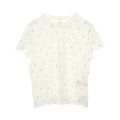 Anneau Finesse アノーフィネス 半袖Tシャツ コットン ホワイト エルメス