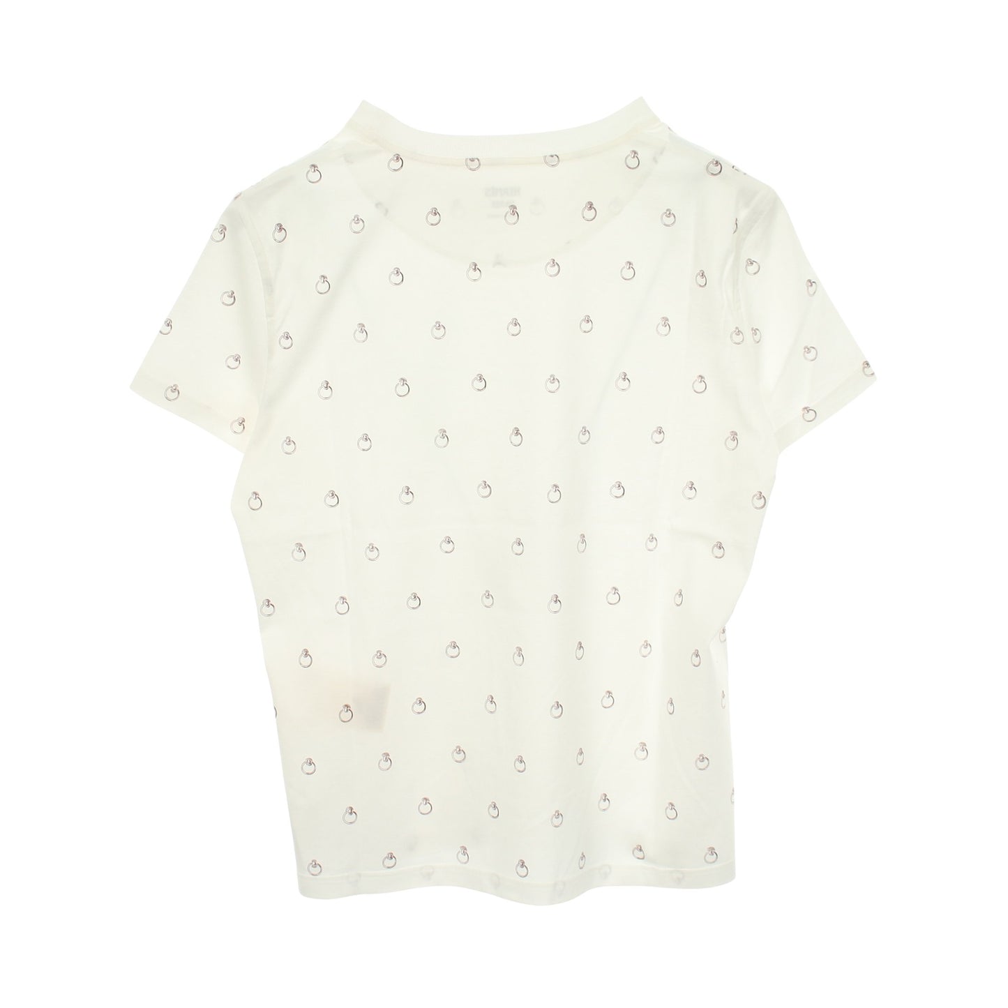 Anneau Finesse アノーフィネス 半袖Tシャツ コットン ホワイト エルメス