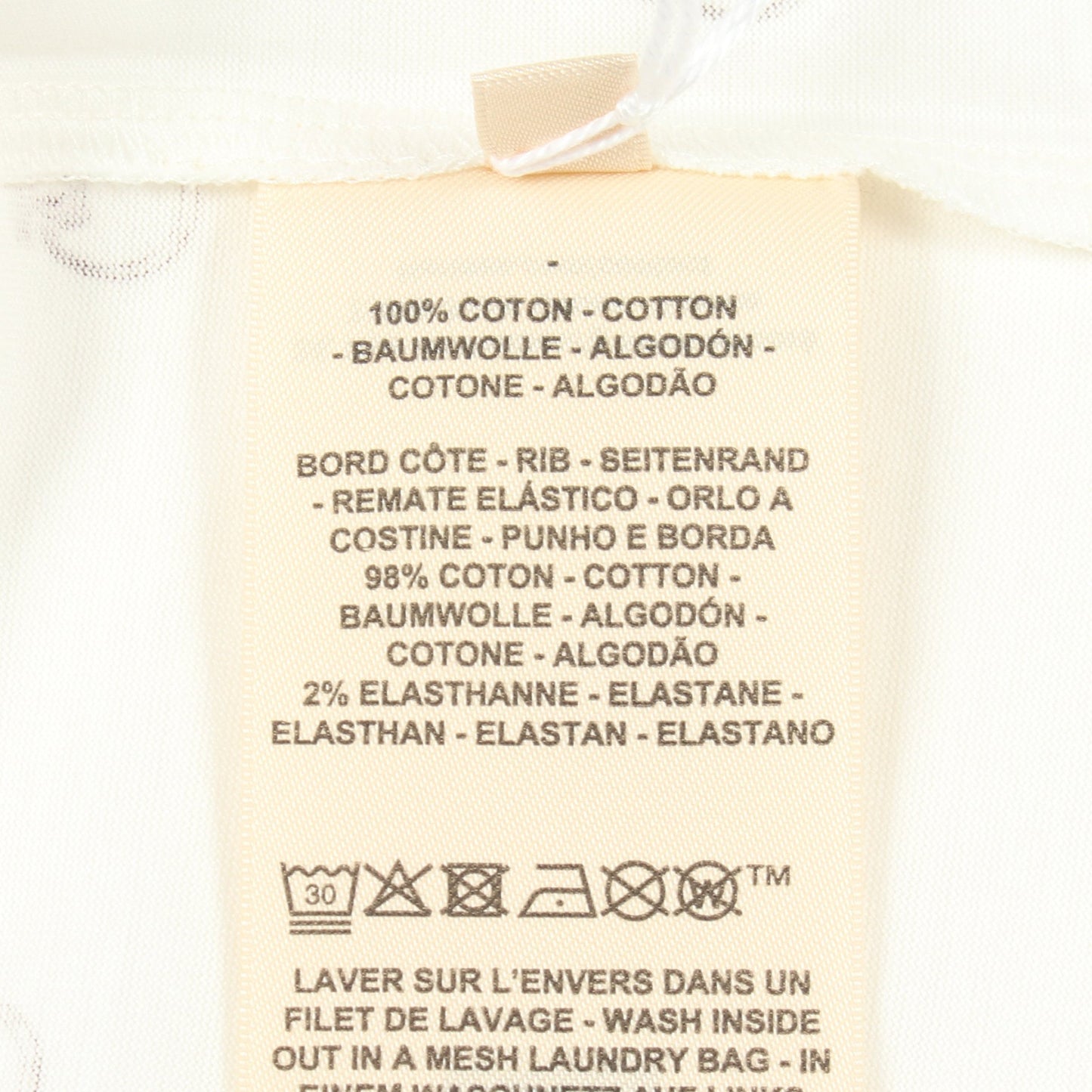 Anneau Finesse アノーフィネス 半袖Tシャツ コットン ホワイト エルメス
