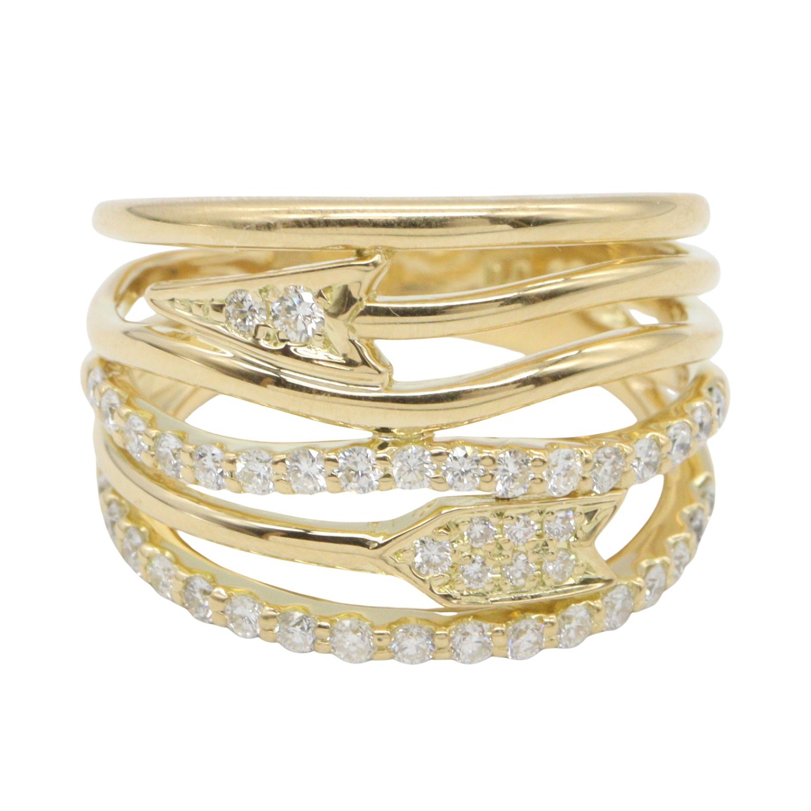 ダイヤモンド リング リング 指輪 K18YG ダイヤモンド イエローゴールド クリア ノーブランドジュエリー アクセサリー NO BRAND JEWELRY