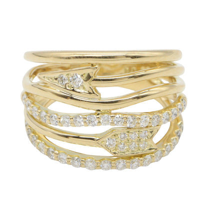 ダイヤモンド リング リング 指輪 K18YG ダイヤモンド イエローゴールド クリア ノーブランドジュエリー アクセサリー NO BRAND JEWELRY