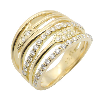 ダイヤモンド リング リング 指輪 K18YG ダイヤモンド イエローゴールド クリア ノーブランドジュエリー アクセサリー NO BRAND JEWELRY