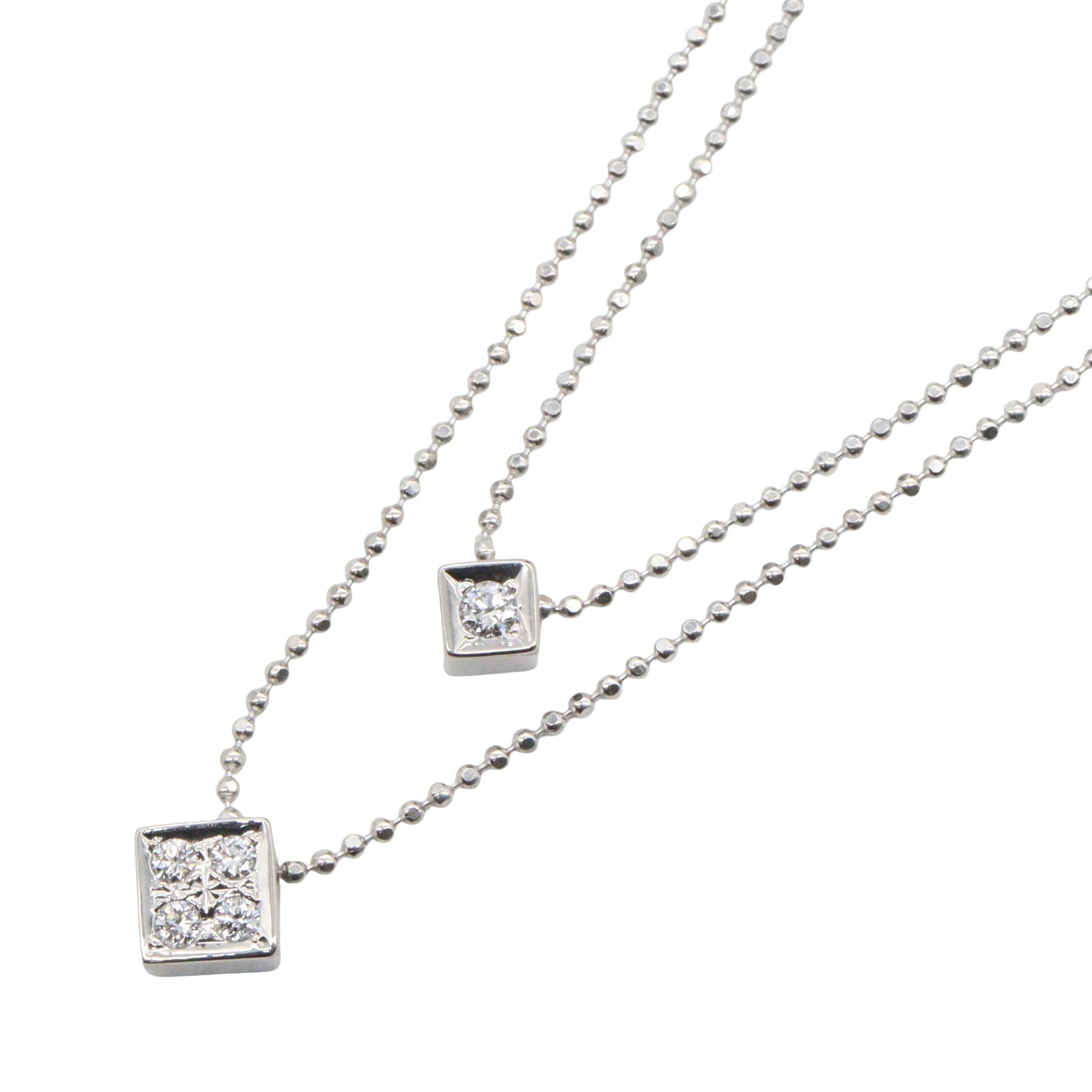 ダイヤモンド ネックレス ネックレス K18WG ダイヤモンド ホワイトゴールド クリア タサキ アクセサリー TASAKI