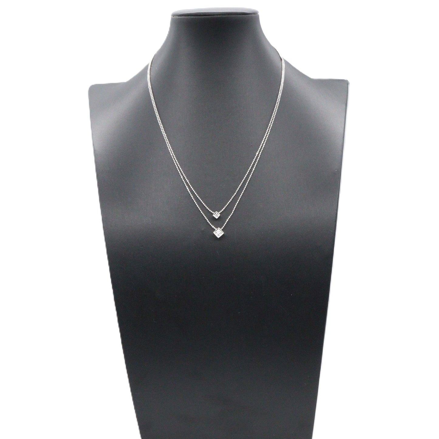 ダイヤモンド ネックレス ネックレス K18WG ダイヤモンド ホワイトゴールド クリア タサキ アクセサリー TASAKI