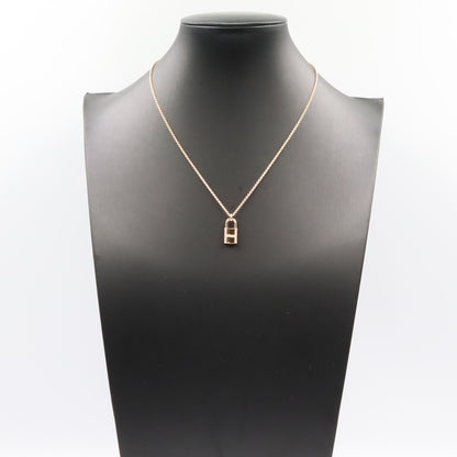アミュレット カデナ ダイヤ ネックレス ネックレス K18PG ダイヤモンド ピンクゴールド クリア エルメス アクセサリー HERMES