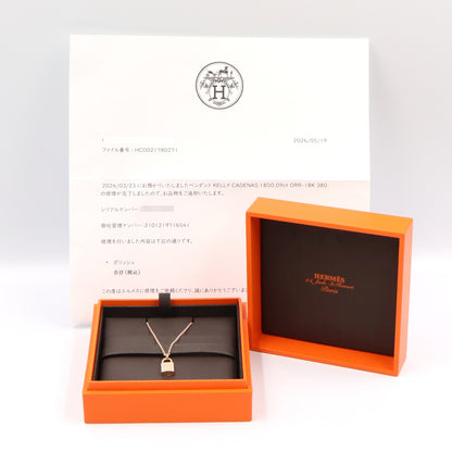 アミュレット カデナ ダイヤ ネックレス ネックレス K18PG ダイヤモンド ピンクゴールド クリア エルメス アクセサリー HERMES