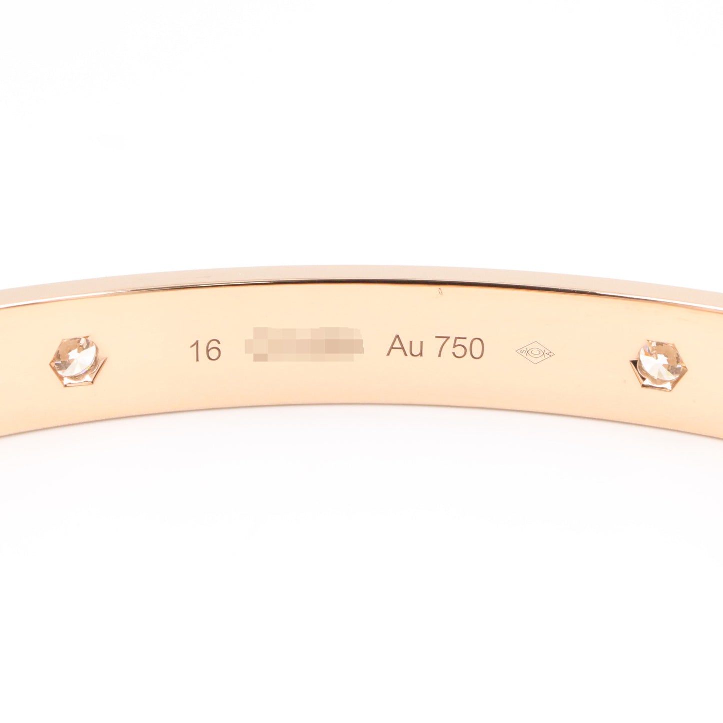 ラブブレス 4PD ブレスレット K18PG ダイヤモンド ピンクゴールド クリア カルティエ アクセサリー Cartier