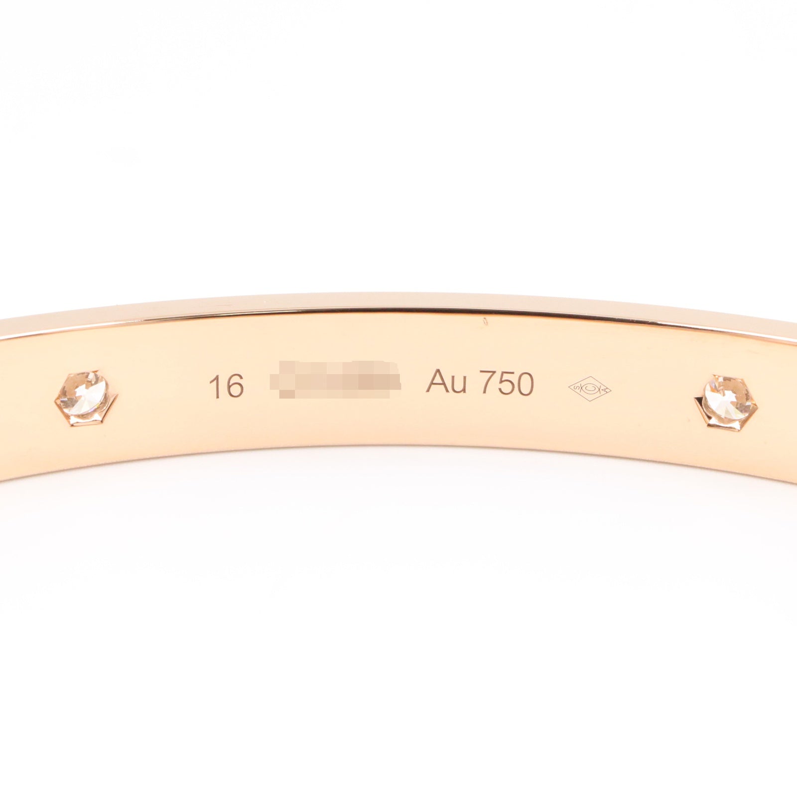 ラブブレス 4PD ブレスレット K18PG ダイヤモンド ピンクゴールド クリア カルティエ アクセサリー Cartier