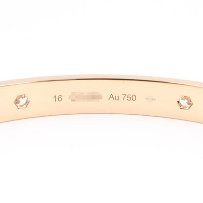 ラブブレス 4PD ブレスレット K18PG ダイヤモンド ピンクゴールド クリア カルティエ アクセサリー Cartier