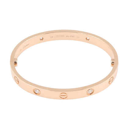 ラブブレス 4PD ブレスレット K18PG ダイヤモンド ピンクゴールド クリア カルティエ アクセサリー Cartier