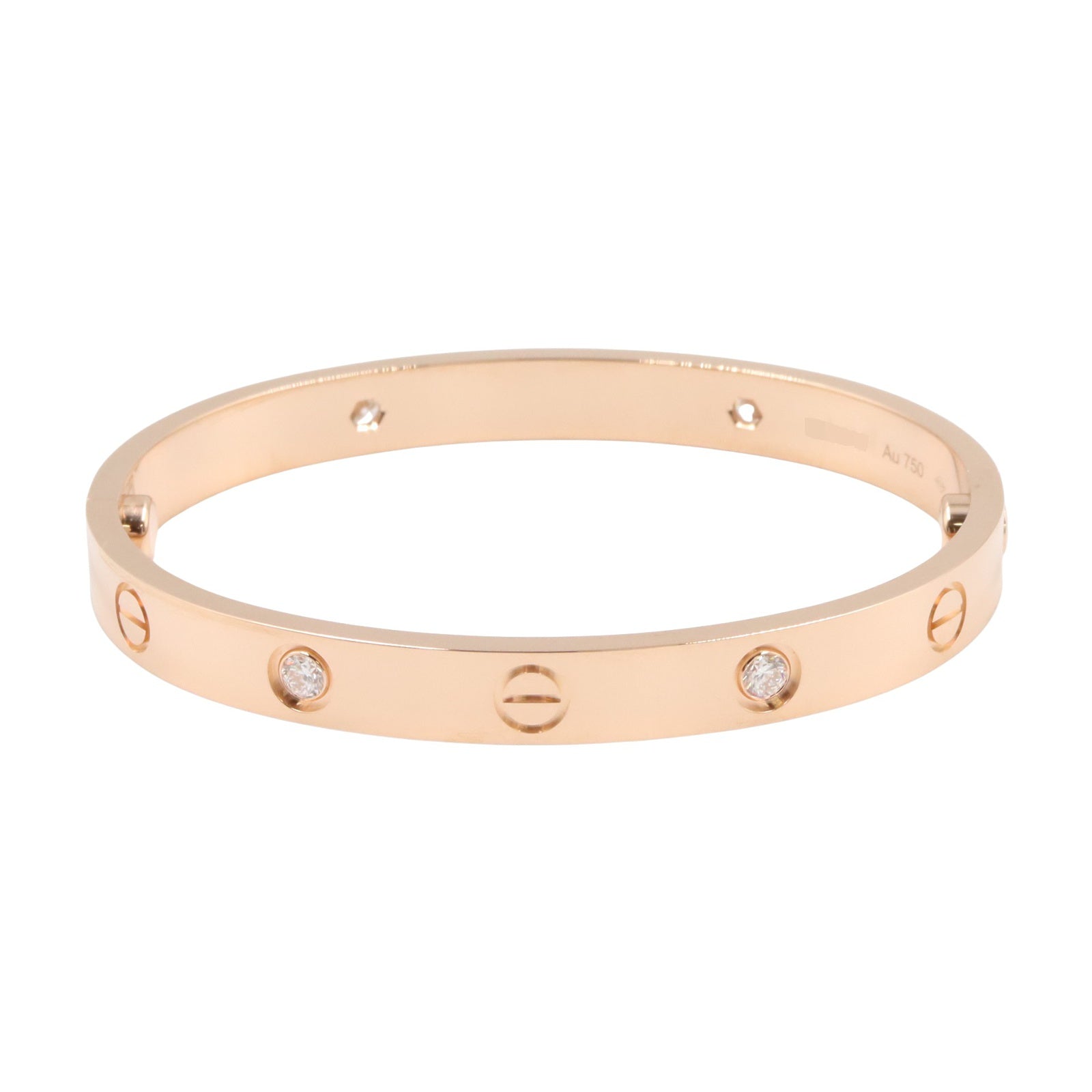 ラブブレス 4PD ブレスレット K18PG ダイヤモンド ピンクゴールド クリア カルティエ アクセサリー Cartier
