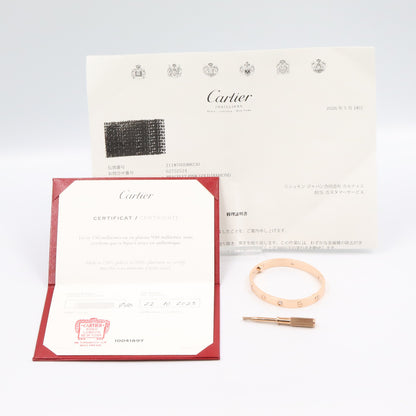 ラブブレス 4PD ブレスレット K18PG ダイヤモンド ピンクゴールド クリア カルティエ アクセサリー Cartier