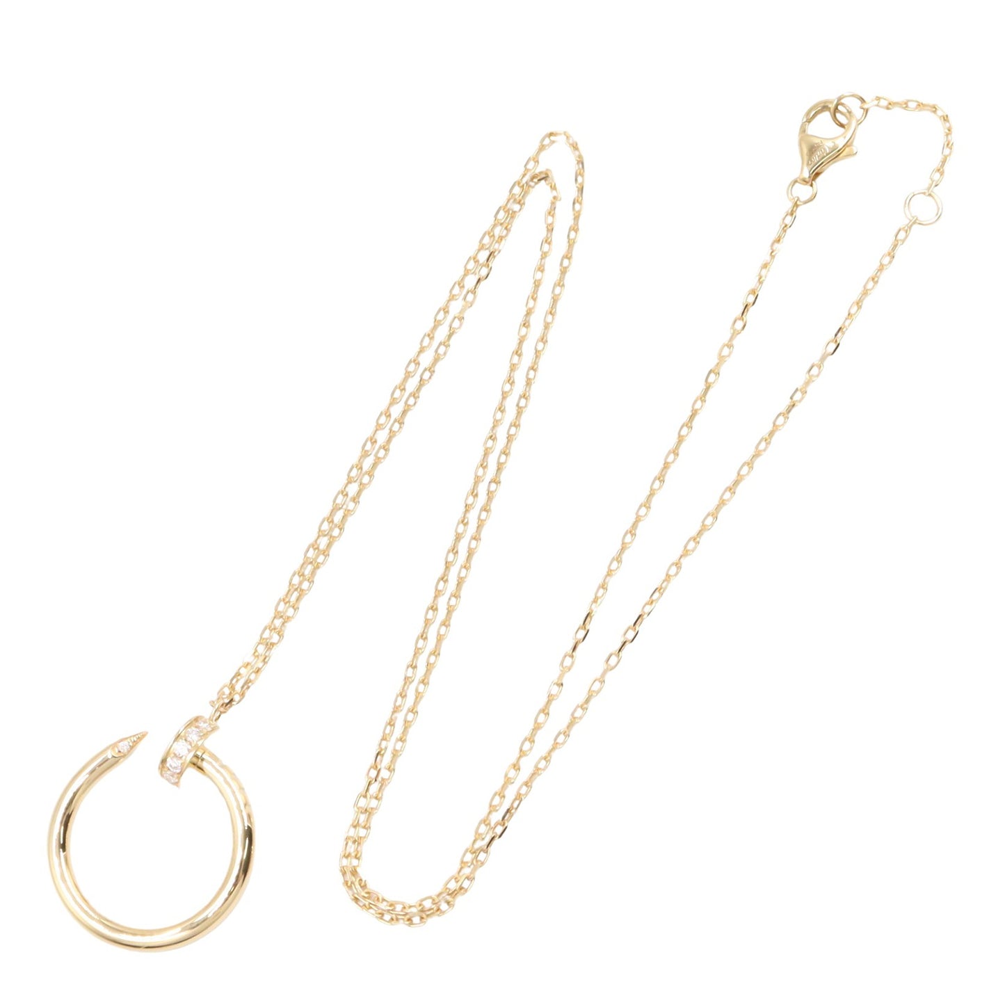 ジュストアンクル ネックレス ダイヤ ネックレス K18YG ダイヤモンド イエローゴールド クリア カルティエ アクセサリー Cartier