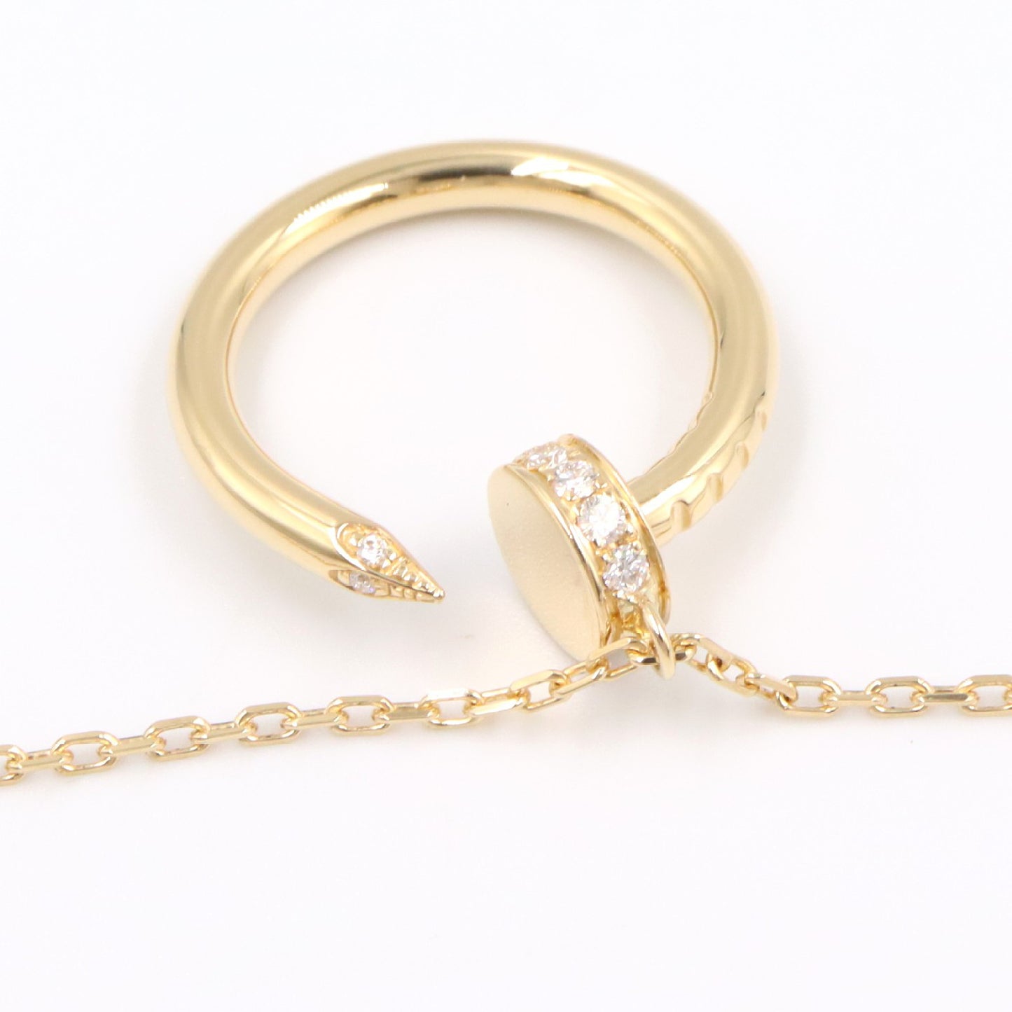 ジュストアンクル ネックレス ダイヤ ネックレス K18YG ダイヤモンド イエローゴールド クリア カルティエ アクセサリー Cartier