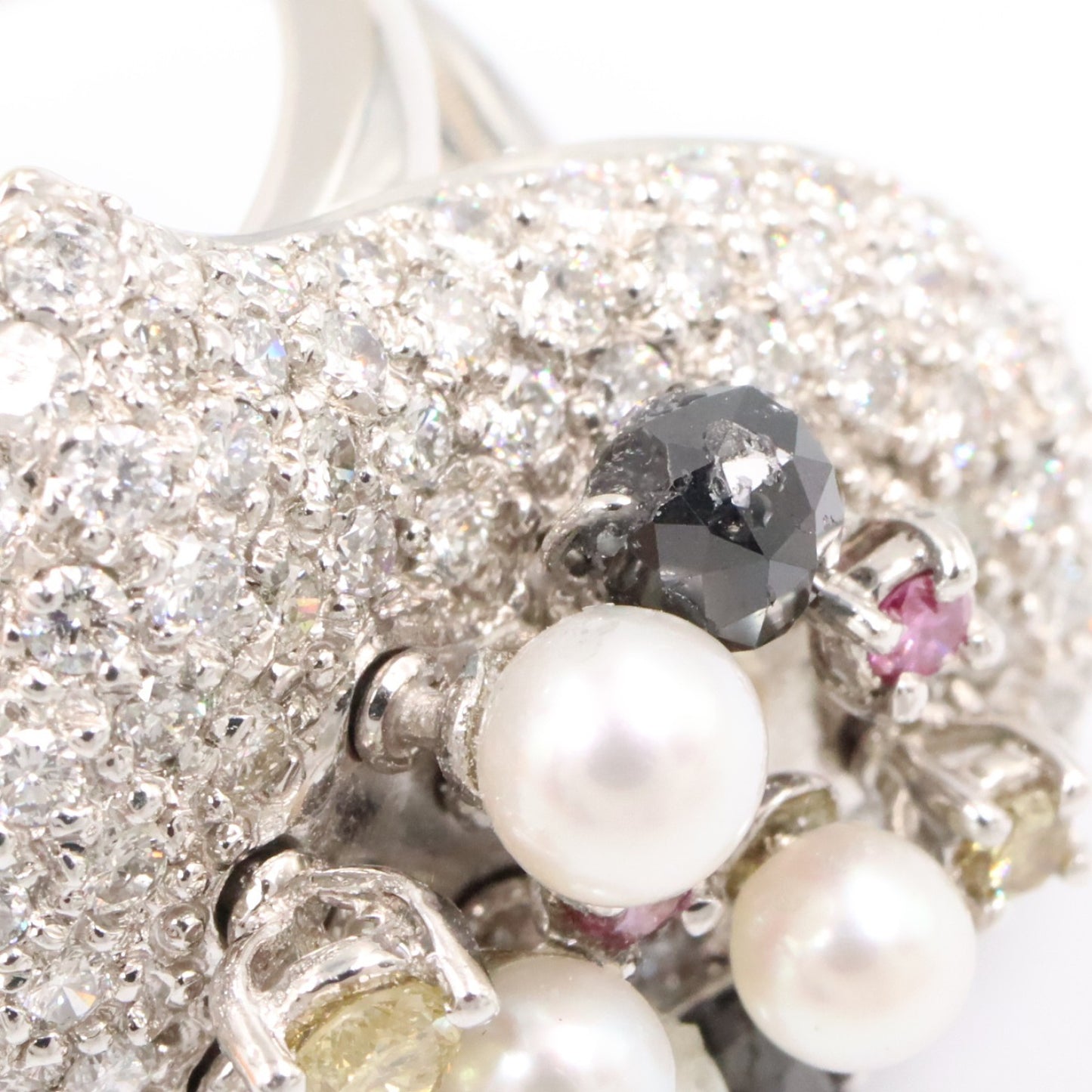 ダイヤリング リング 指輪 K18WG ダイヤモンド ホワイトゴールド クリア ノーブランドジュエリー アクセサリー NO BRAND JEWELRY