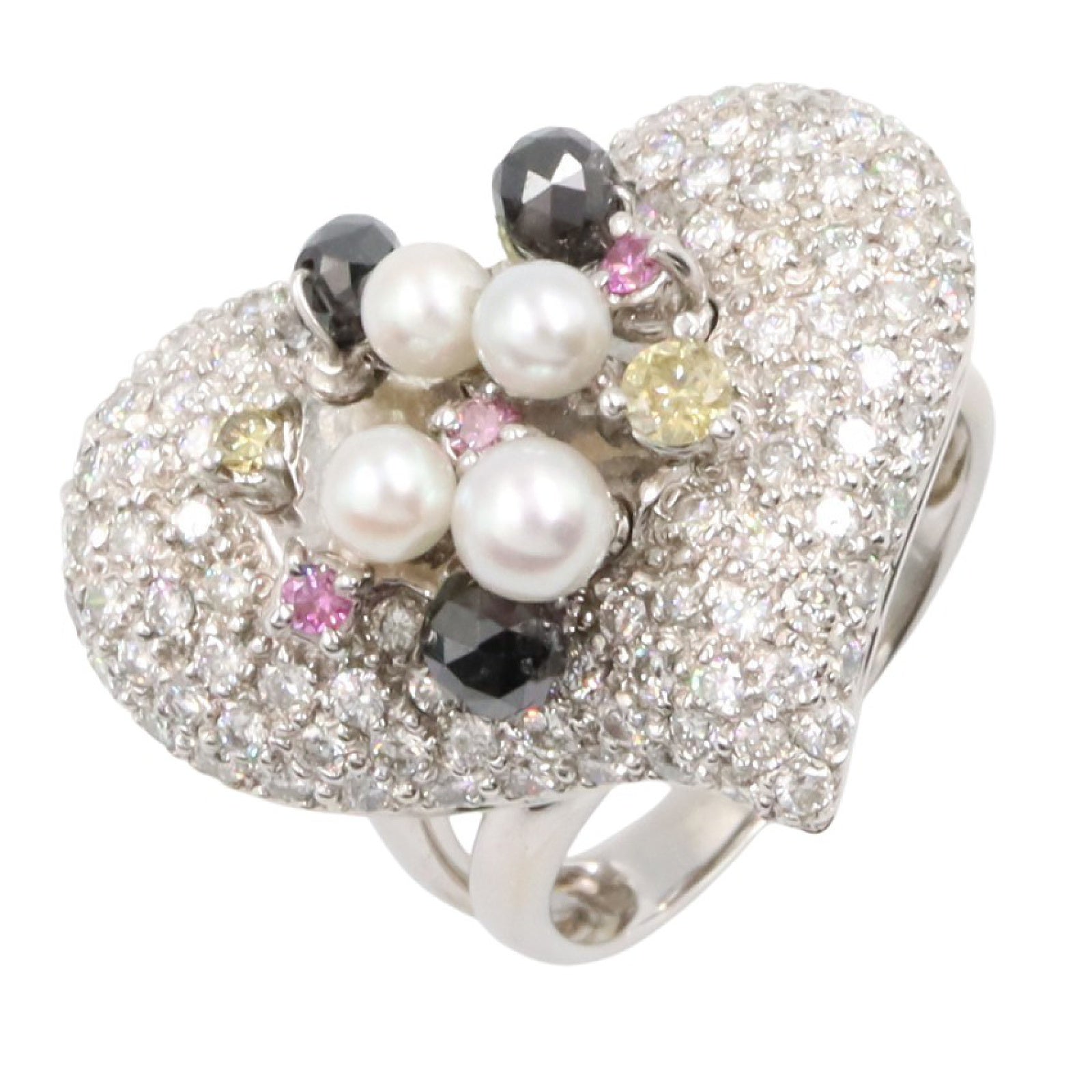ダイヤリング リング 指輪 K18WG ダイヤモンド ホワイトゴールド クリア ノーブランドジュエリー アクセサリー NO BRAND JEWELRY