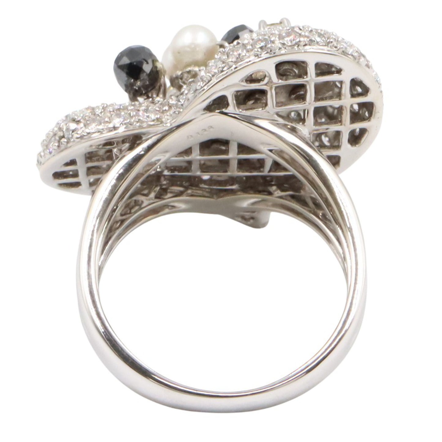 ダイヤリング リング 指輪 K18WG ダイヤモンド ホワイトゴールド クリア ノーブランドジュエリー アクセサリー NO BRAND JEWELRY