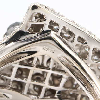 ダイヤリング リング 指輪 K18WG ダイヤモンド ホワイトゴールド クリア ノーブランドジュエリー アクセサリー NO BRAND JEWELRY
