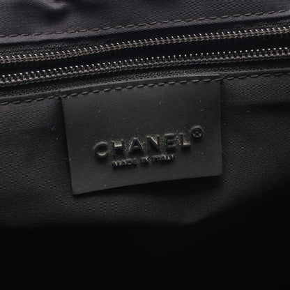 スポーツライン メッセンジャーバッグ ショルダーバッグ フェルト ナイロン レザー ブラック シルバー金具 シャネル バッグ CHANEL