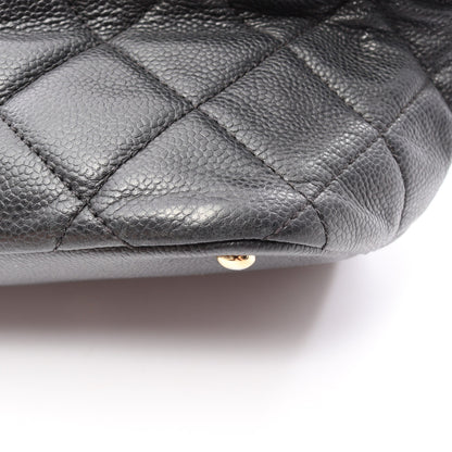 マトラッセ チェーンショルダーバッグ チェーントートバッグ キャビアスキン ブラック ゴールド金具 シャネル バッグ CHANEL