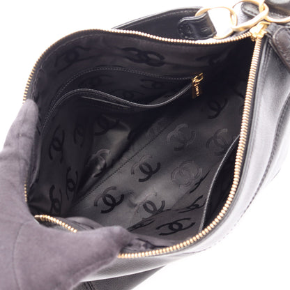 ココマーク ハンドバッグ キャビアスキン ブラック ゴールド金具 シャネル バッグ CHANEL